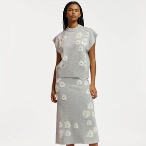 NWT MATCHING SET: Essentiel Antwerp Eruby Rhinestone Embroidered Top